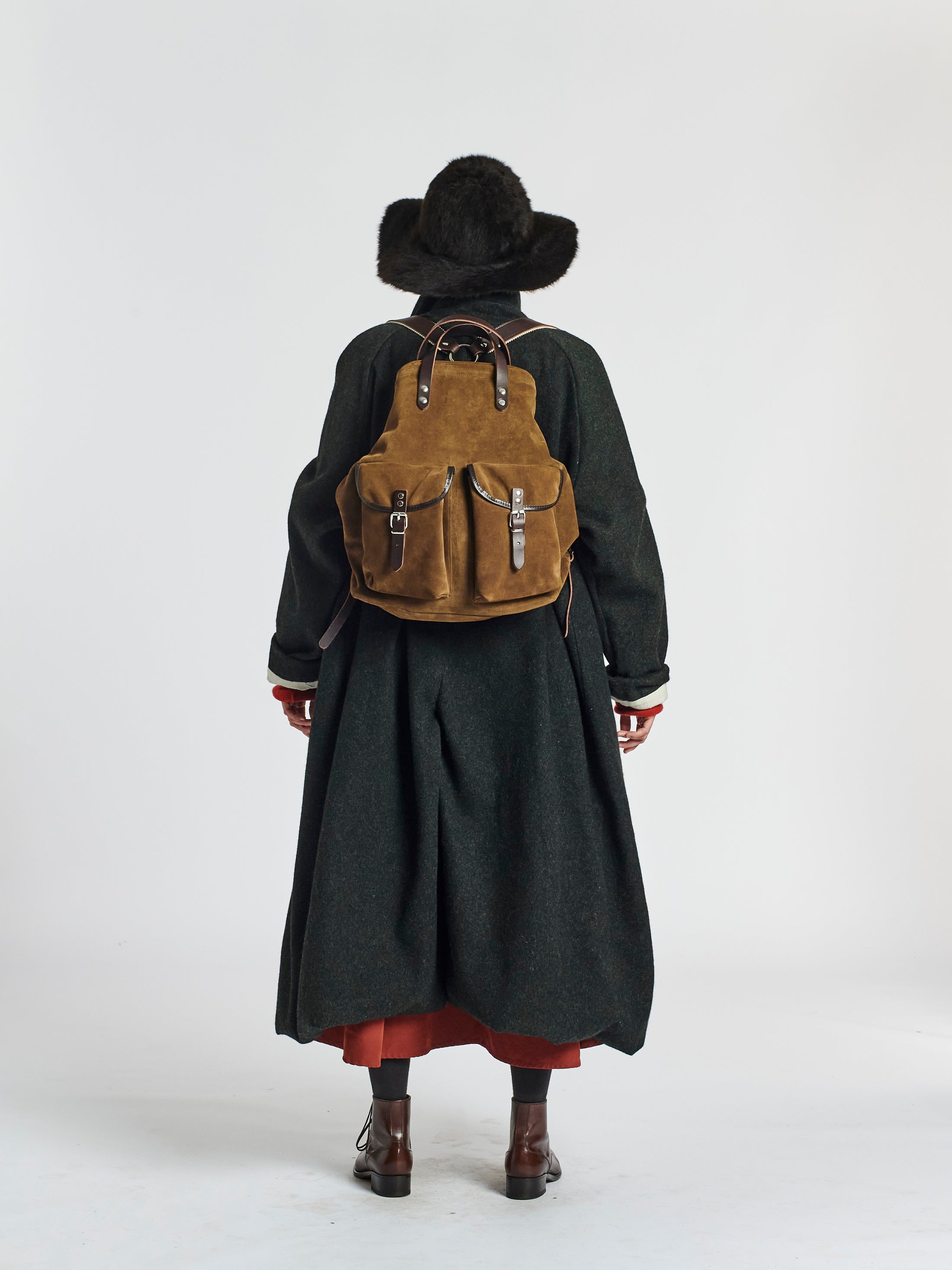 classic suede rucksack