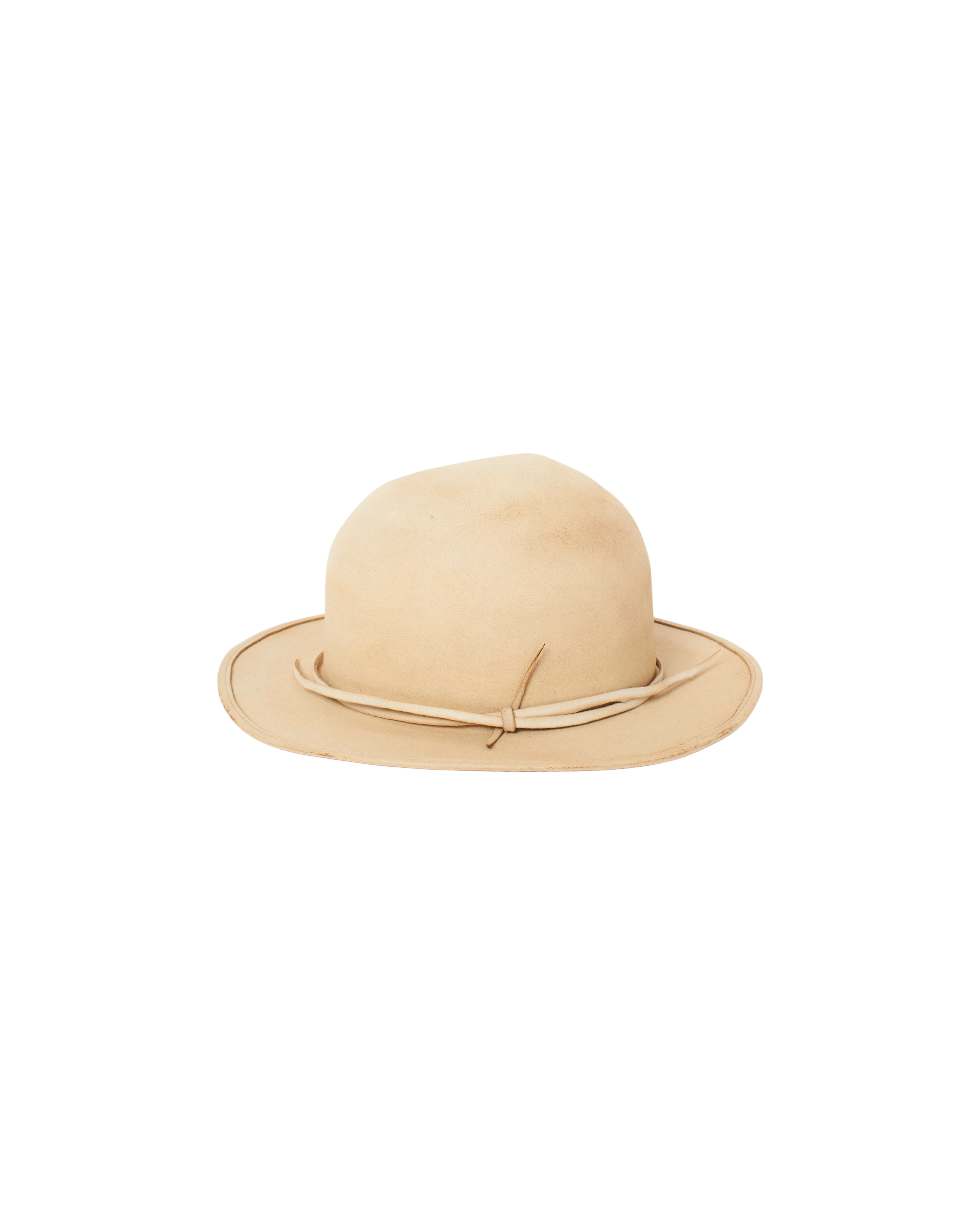 KAKOI RIBBON WIDE BRIM 切らさ BOWLER HAT KAKOI RIBBON WIDE BRIM 切らさ BOWLER HAT