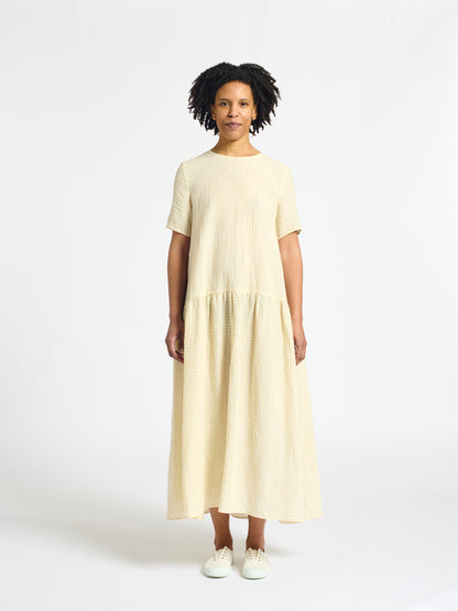 fine check dress