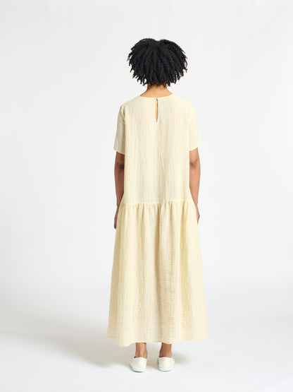 fine check dress