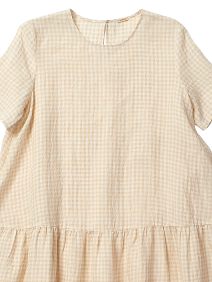 fine check dress