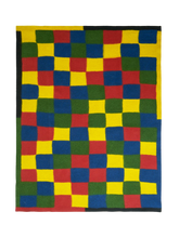 felt chequered blanket