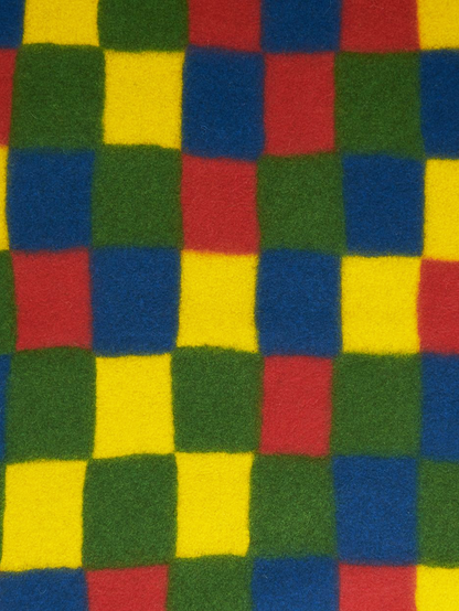 felt chequered blanket
