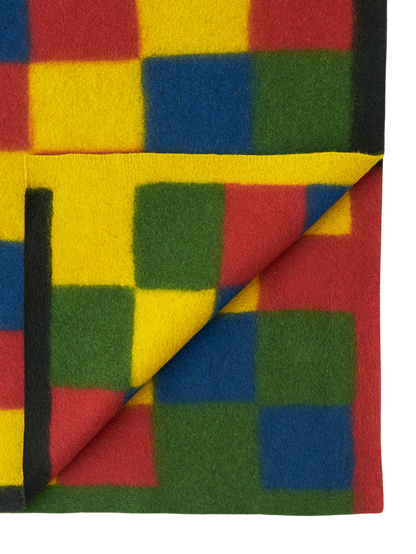 felt chequered blanket