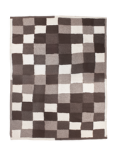 felt chequered blanket