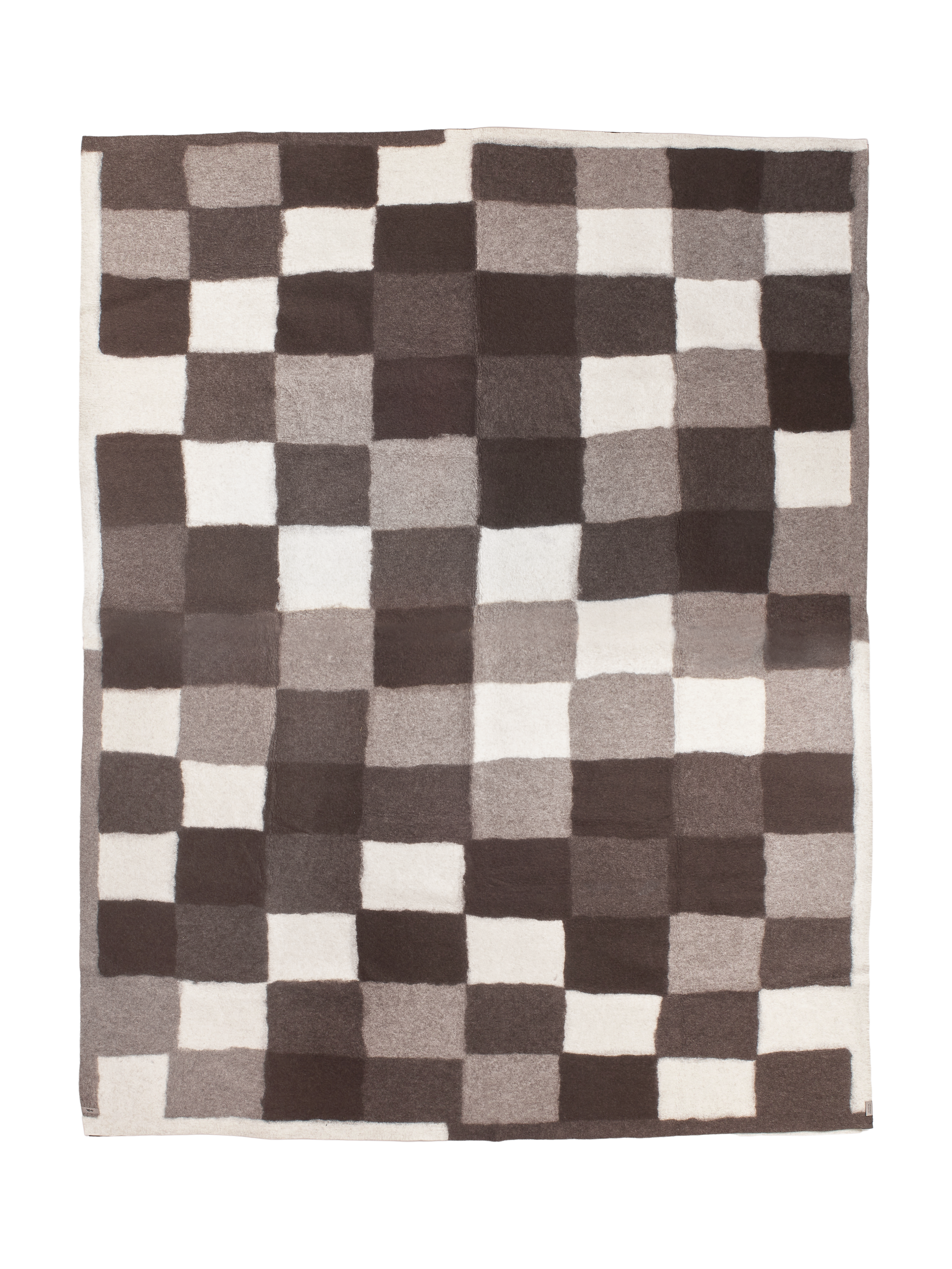felt chequered blanket