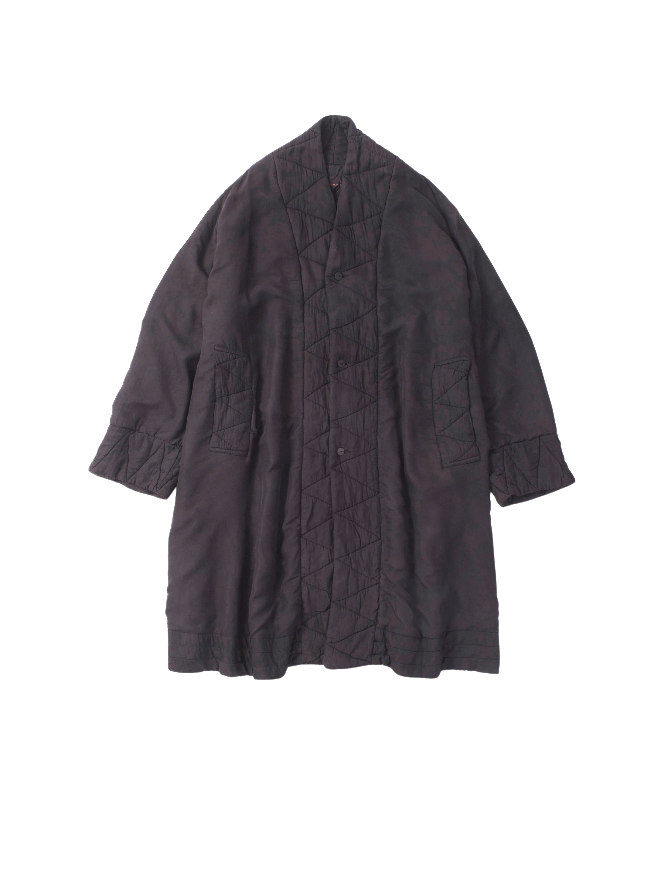 padded silk coat