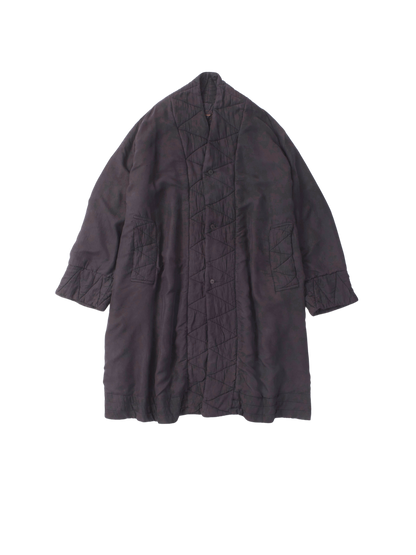 padded silk coat
