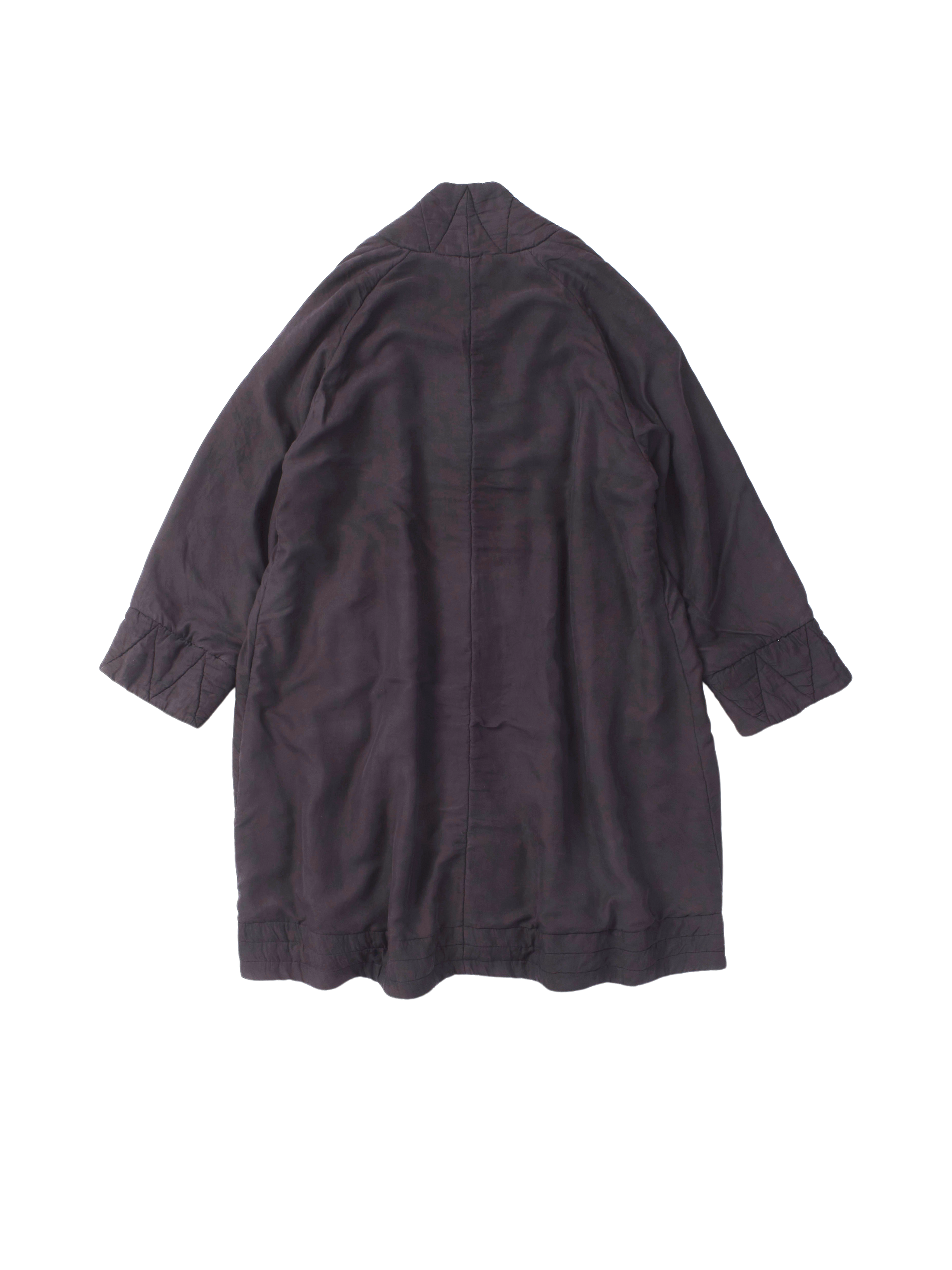 padded silk coat