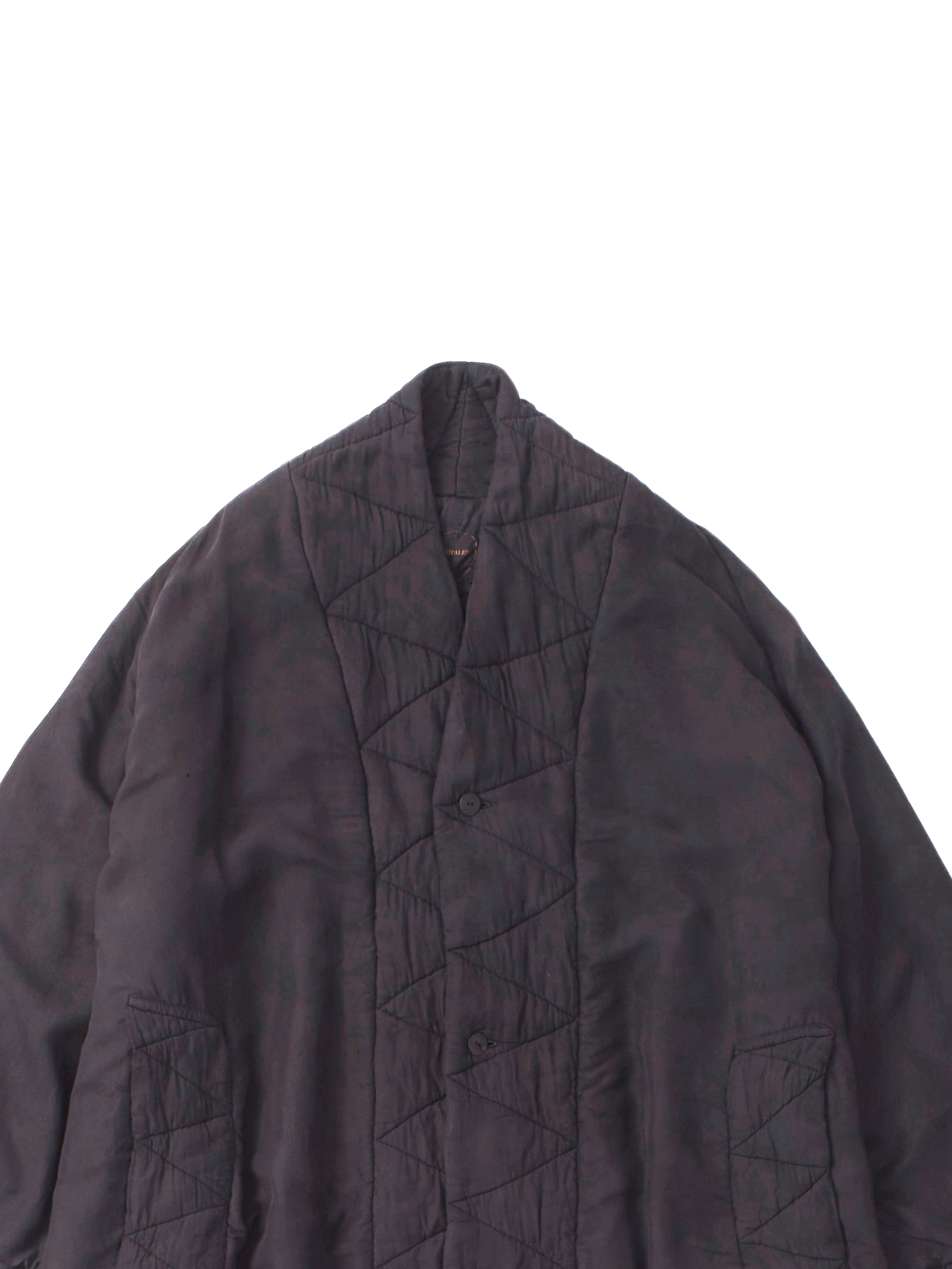 padded silk coat