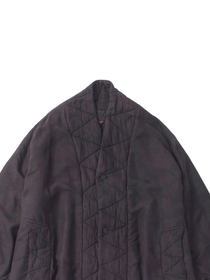 padded silk coat